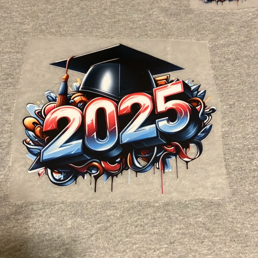 Gray 2025 Graduation Graphic Tee